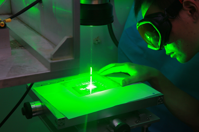Vidrio de grabado láser verde de 532 nm